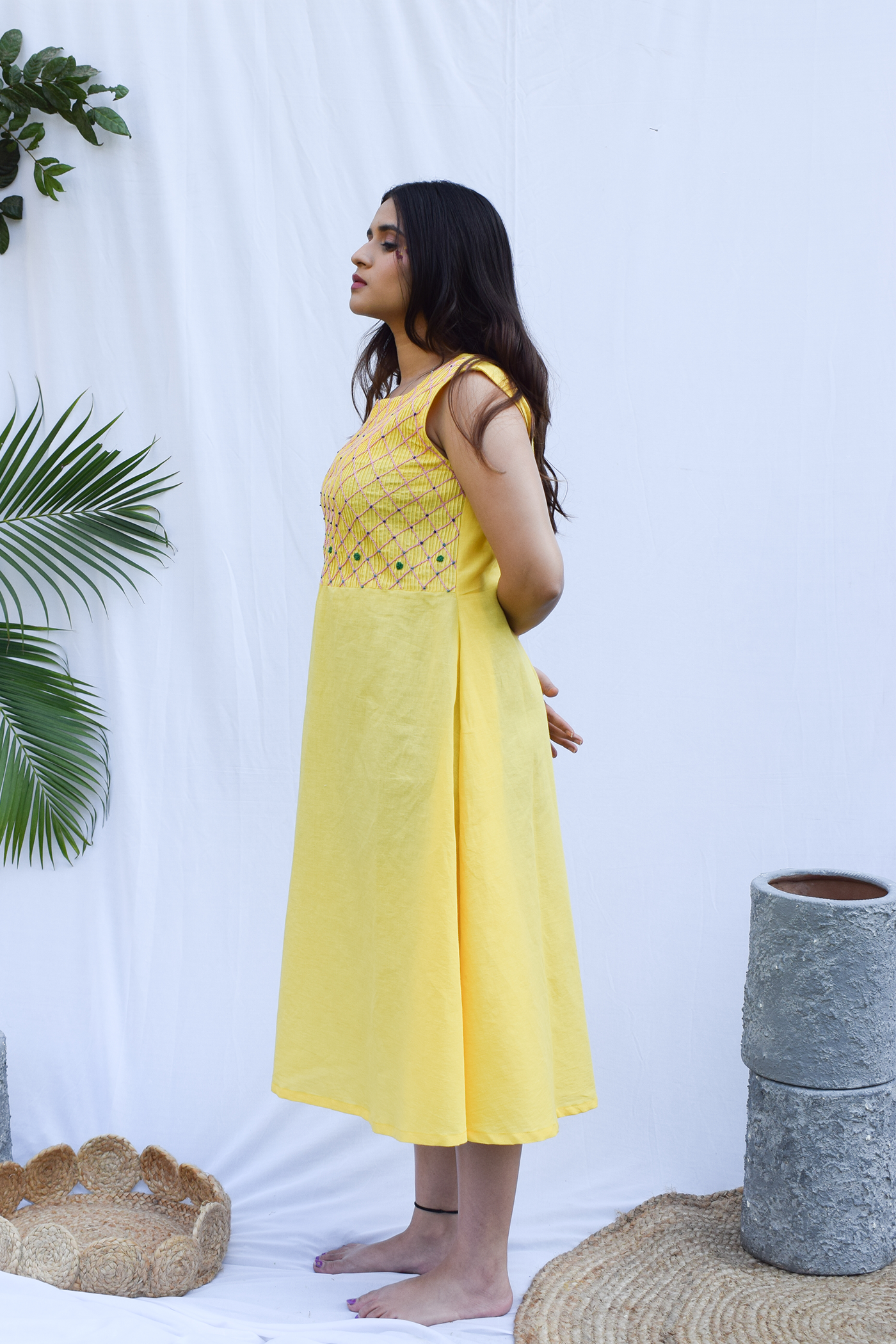 Soft Yellow Summer Dress