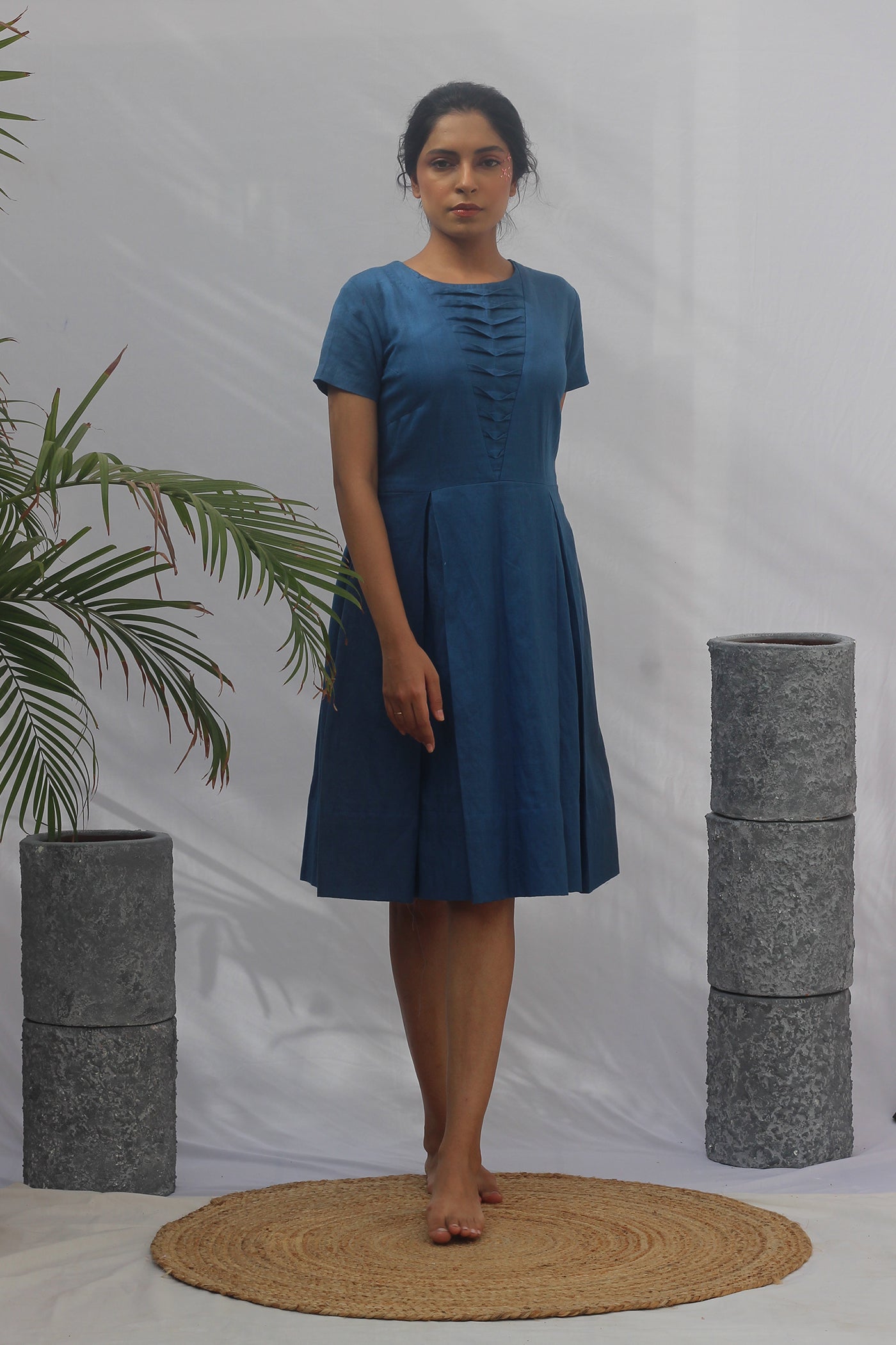 Cerulean Blue Summer Dress – Pooja Koshti Clothing Cerulean Blue Summer Dress – Pooja Koshti Clothing