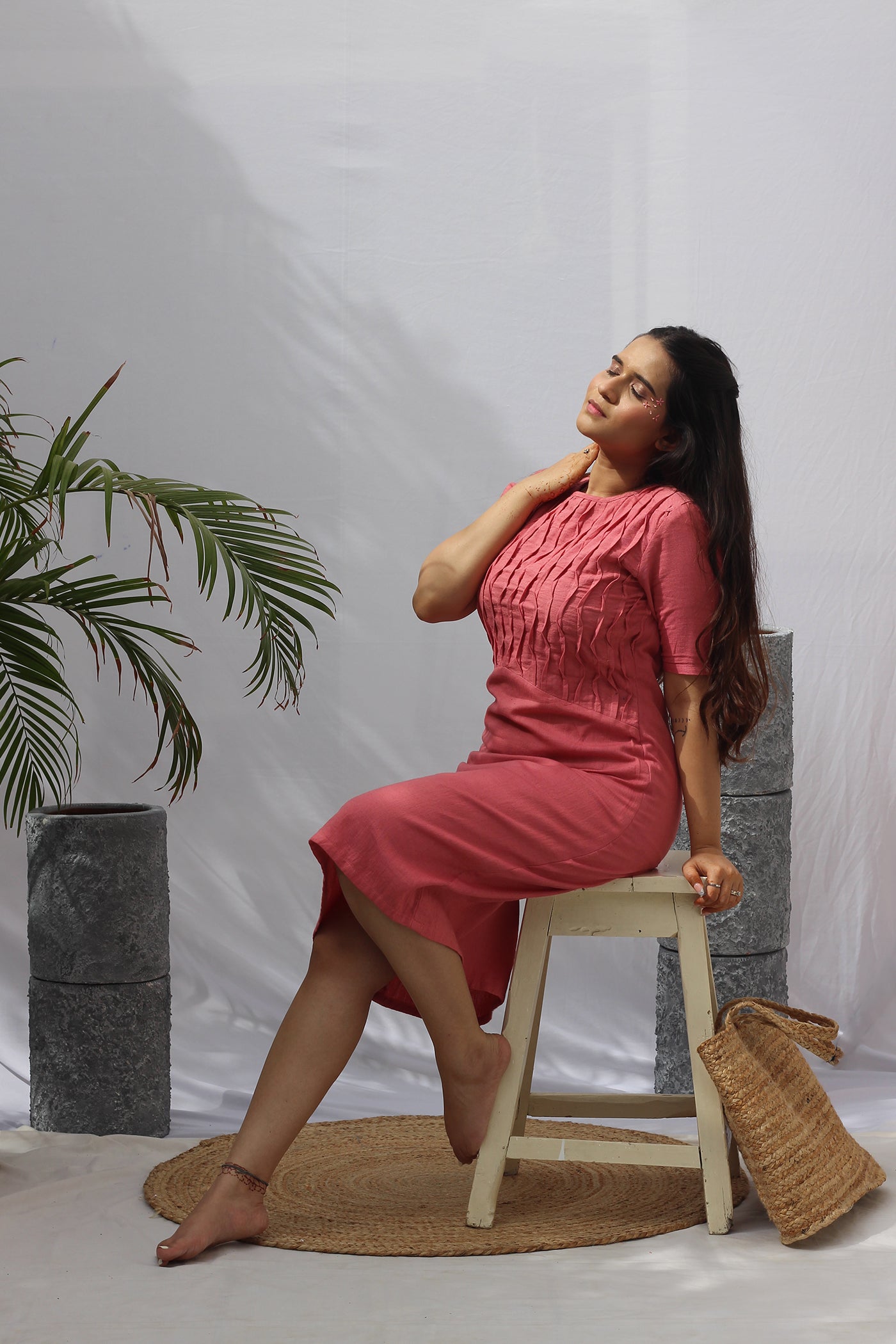 Rose Pink Summer Dress