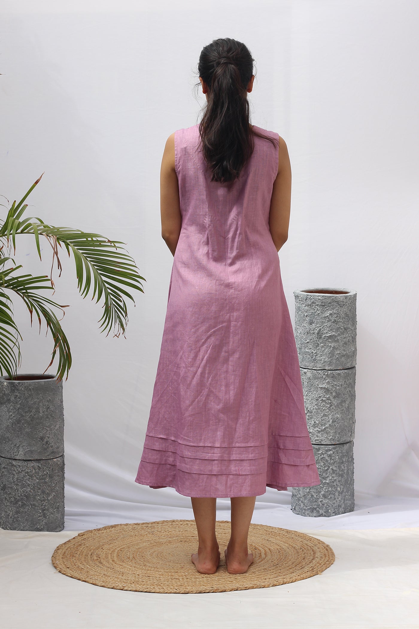 Geranium Pink Summer Dress