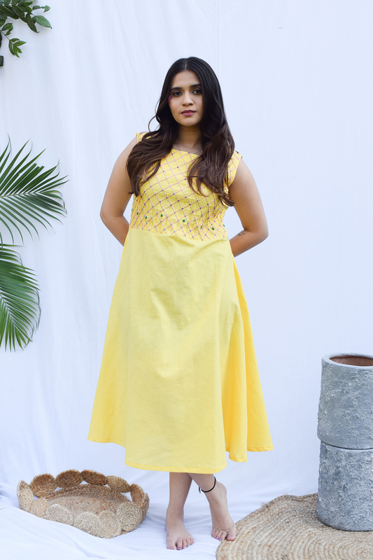 Soft Yellow Summer Dress